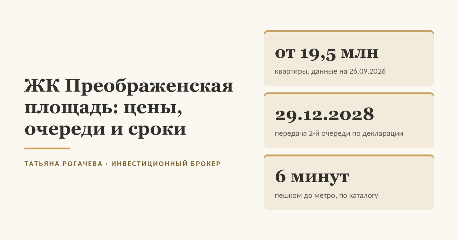 Обложка статьи о ЖК Преображенская площадь (Regions Development) на 1-й улице Бухвостова в Москве: квартиры от 19,5 млн по данным каталога на 26 сентября 2026 года, передача квартир второй очереди по проектной декларации - до 29.12.2028, до метро Преображенская площадь 6 минут пешком по каталогу. Изображение иллюстративное