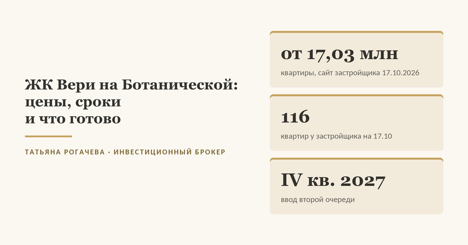 Обложка статьи о ЖК Вери на Ботанической (официально ВЭРИ на Ботанической, Very) у Главного ботанического сада в Москве: квартиры от 17,03 млн на сайте застройщика на 17 октября 2026 года, 116 квартир в продаже, ввод второй очереди в IV квартале 2027 года. Изображение иллюстративное